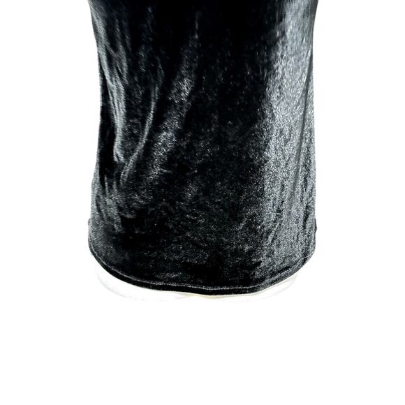 Express Tank Top Velvet Material Mock Neck Sleeveless Design Black Women's XS - Picture 6 of 8